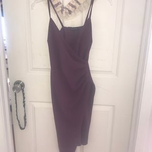 Purple asymmetrical dress only worn once